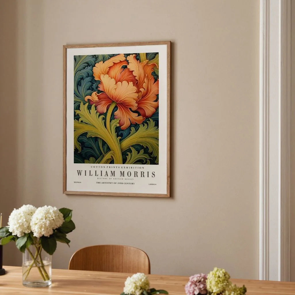 William Morris Floral Pattern Poster