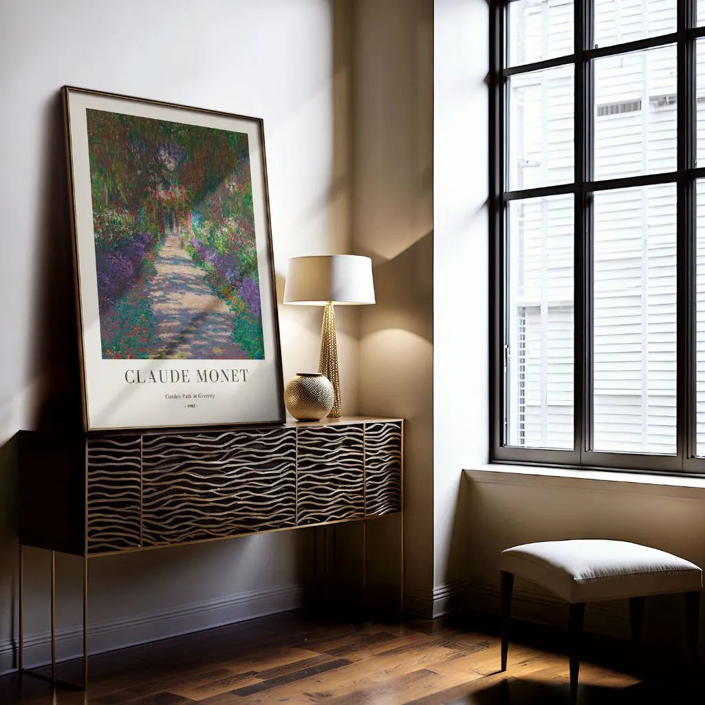 Affiche Claude Monet – Allée de jardin à Giverny