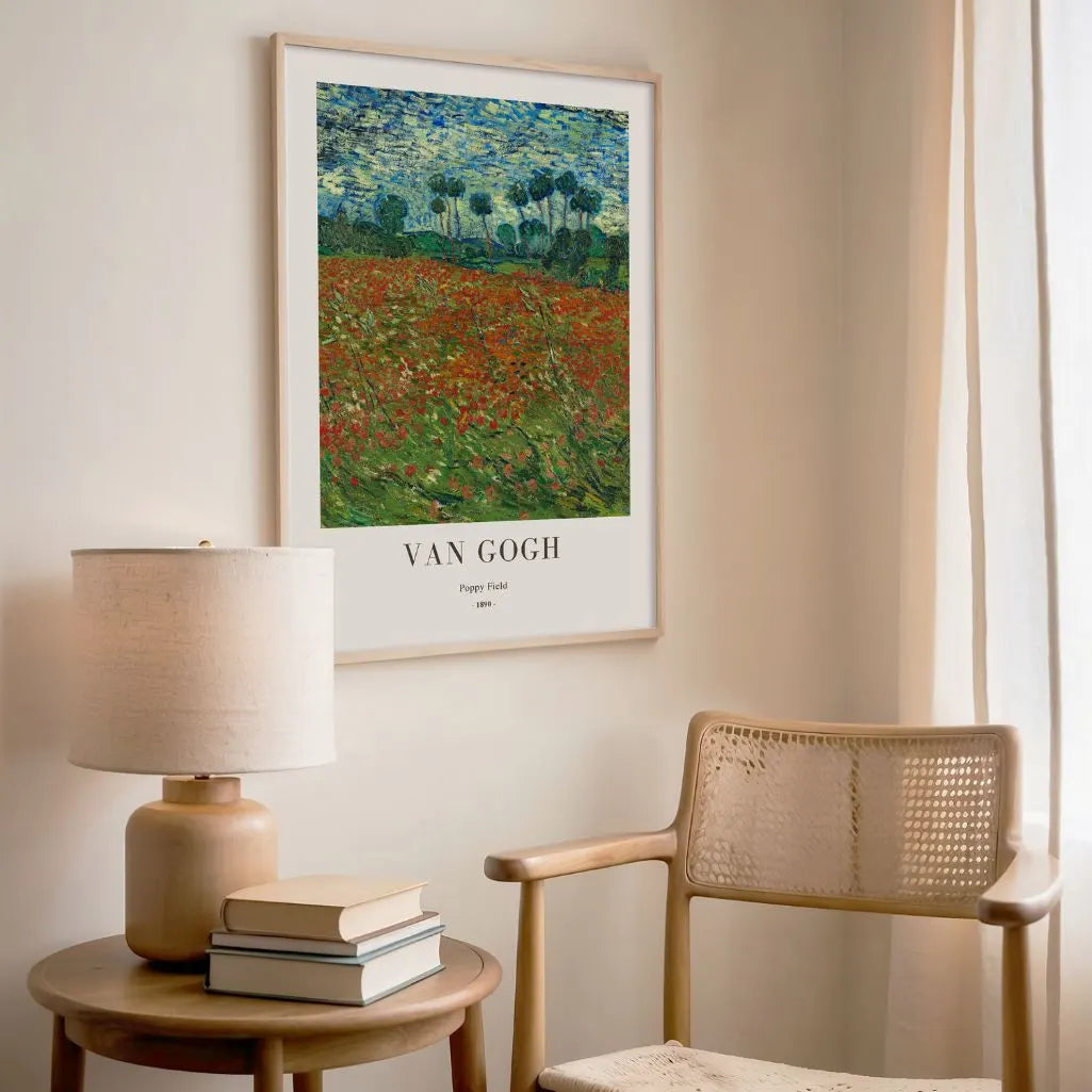 Vincent van Gogh Poppy Field Poster