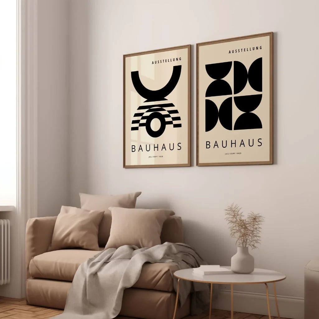 Bauhaus Formes noires – Lot de 2 affiches