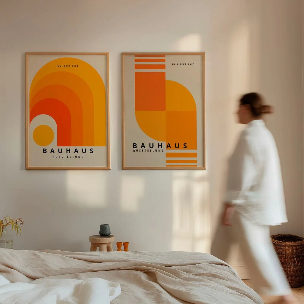 Bauhaus Énergie Orange – Lot De 2 Affiches