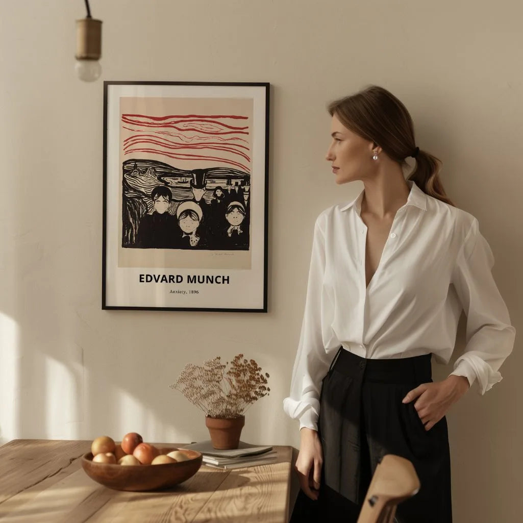 Edvard Munch Anxiety 1896 Poster