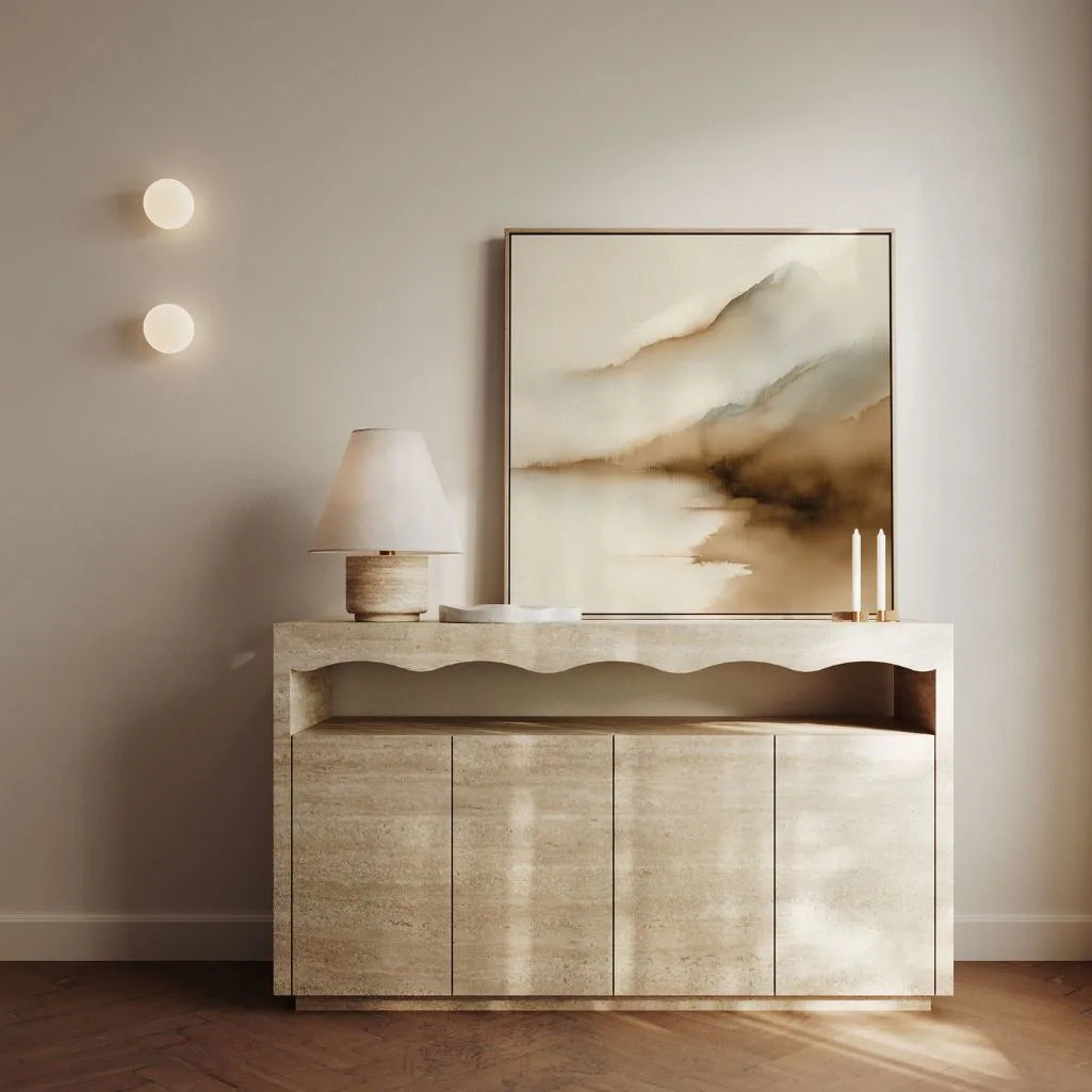 Toile encadrée – Brume sur le lac