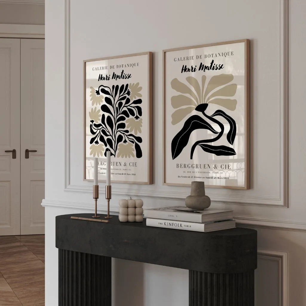 Henri Matisse Contrast Floral Forms Poster Set of 2