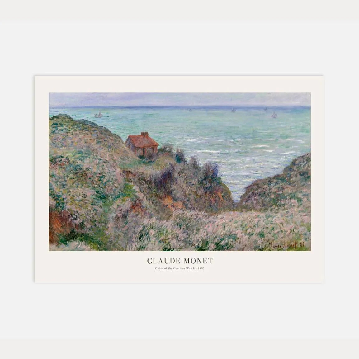 Affiche Claude Monet – Cabane des douaniers