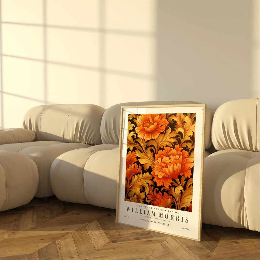 William Morris Golden Floral Poster