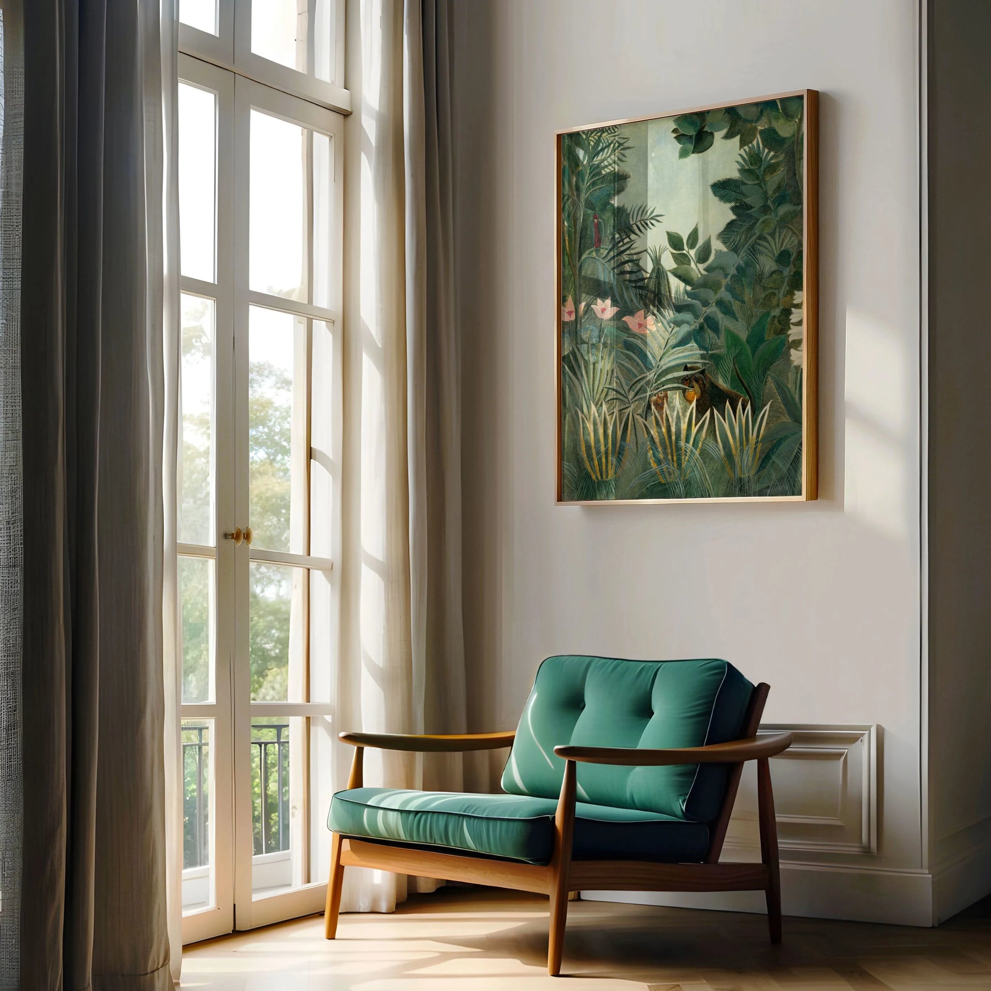 Henri Rousseau Vertical Equatorial Jungle Poster