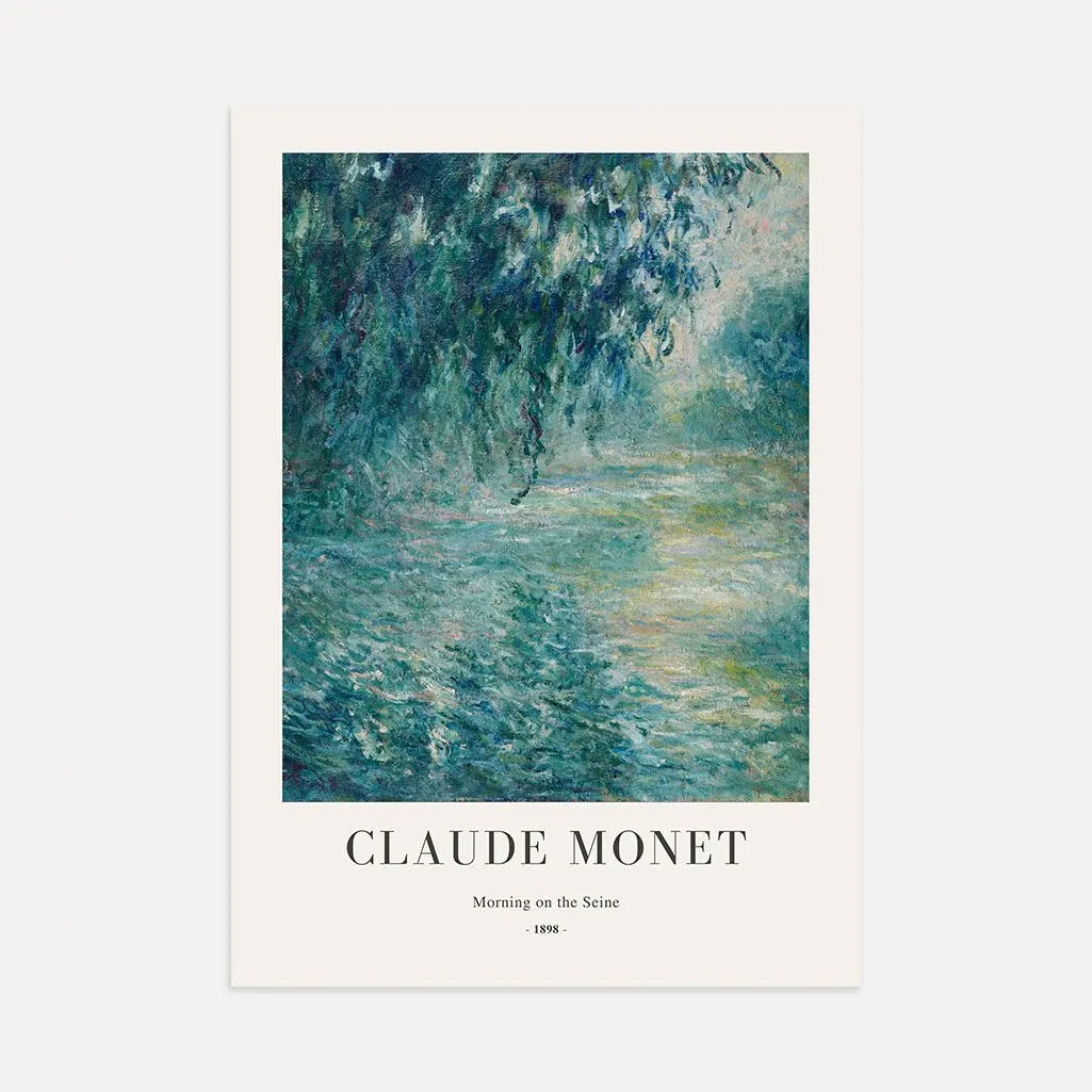 Claude Monet – Matin sur la Seine (1898) Affiche