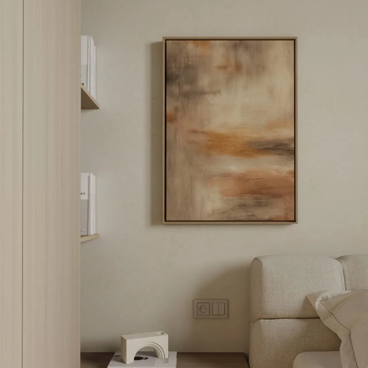 Framed Canvas Print Earthlight Glow