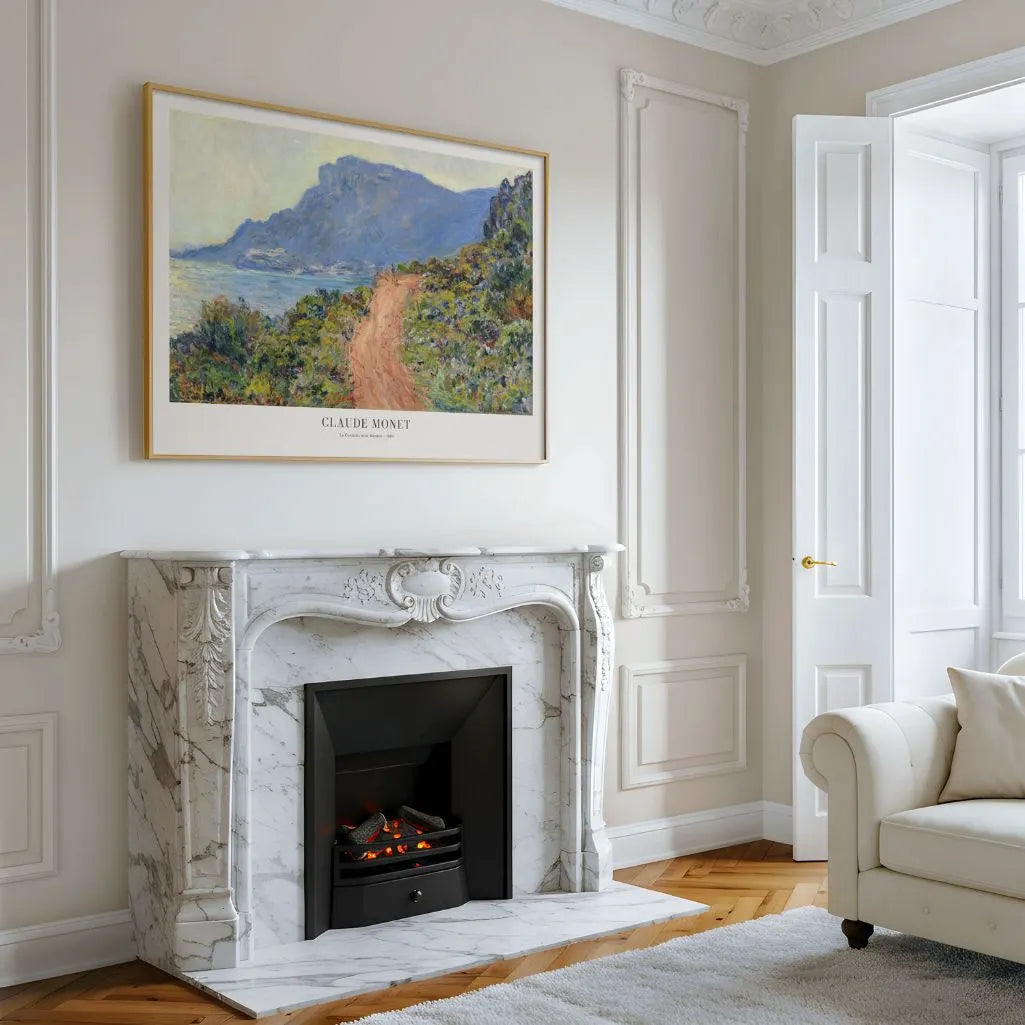 Claude Monet – La Corniche près de Monaco Affiche