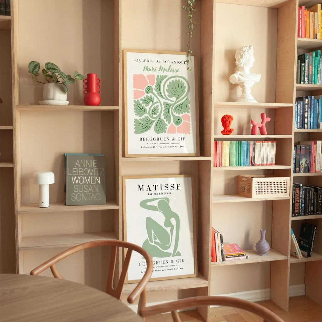 Matisse Abstract Botanical Green – Set of 2 Posters