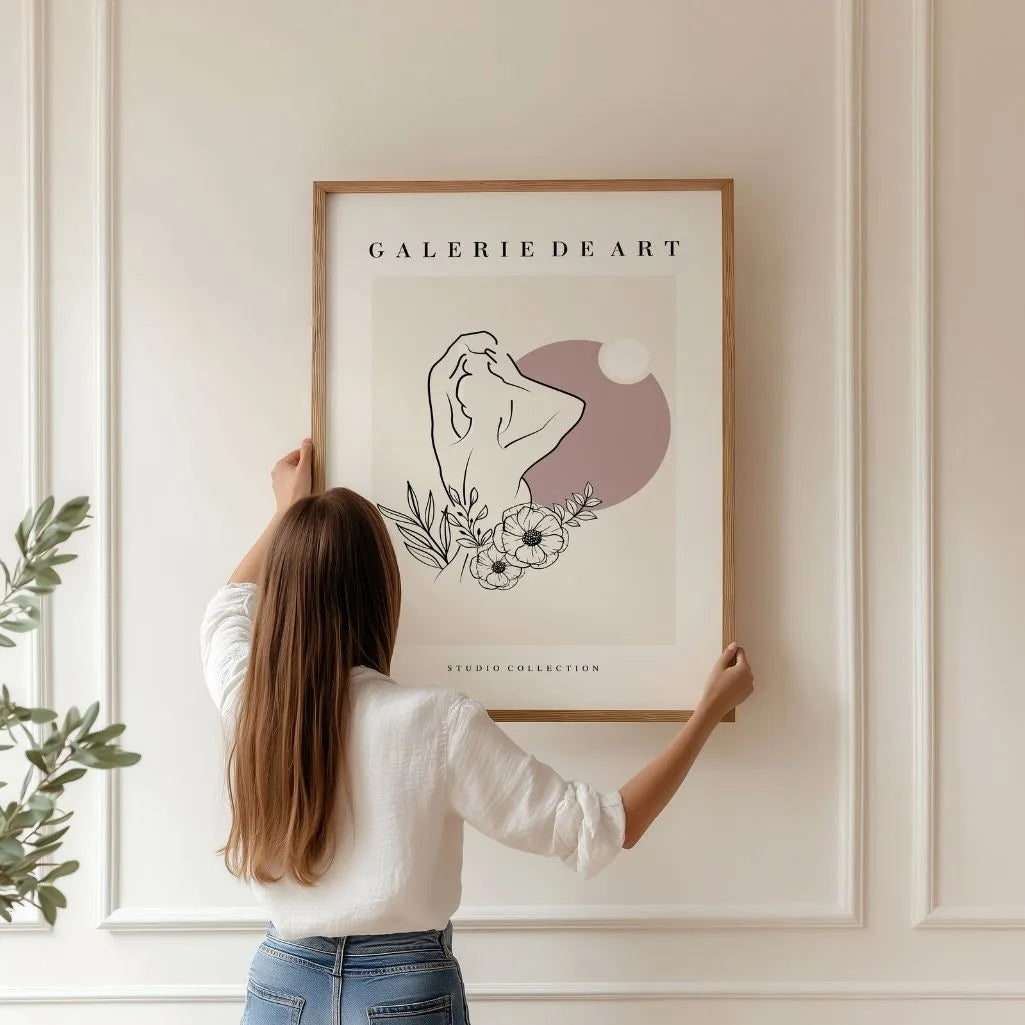 Affiche – Silhouette florale