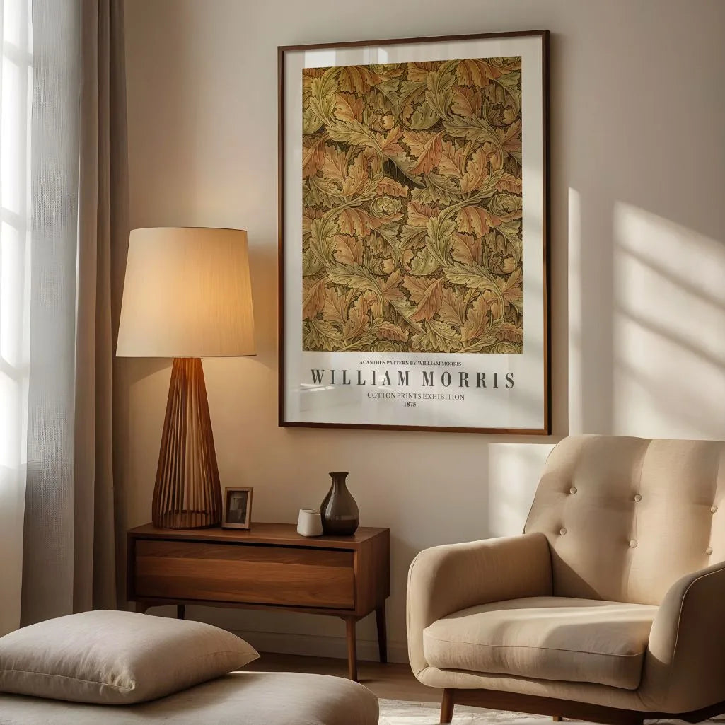 William Morris Acanthus Leaf Poster