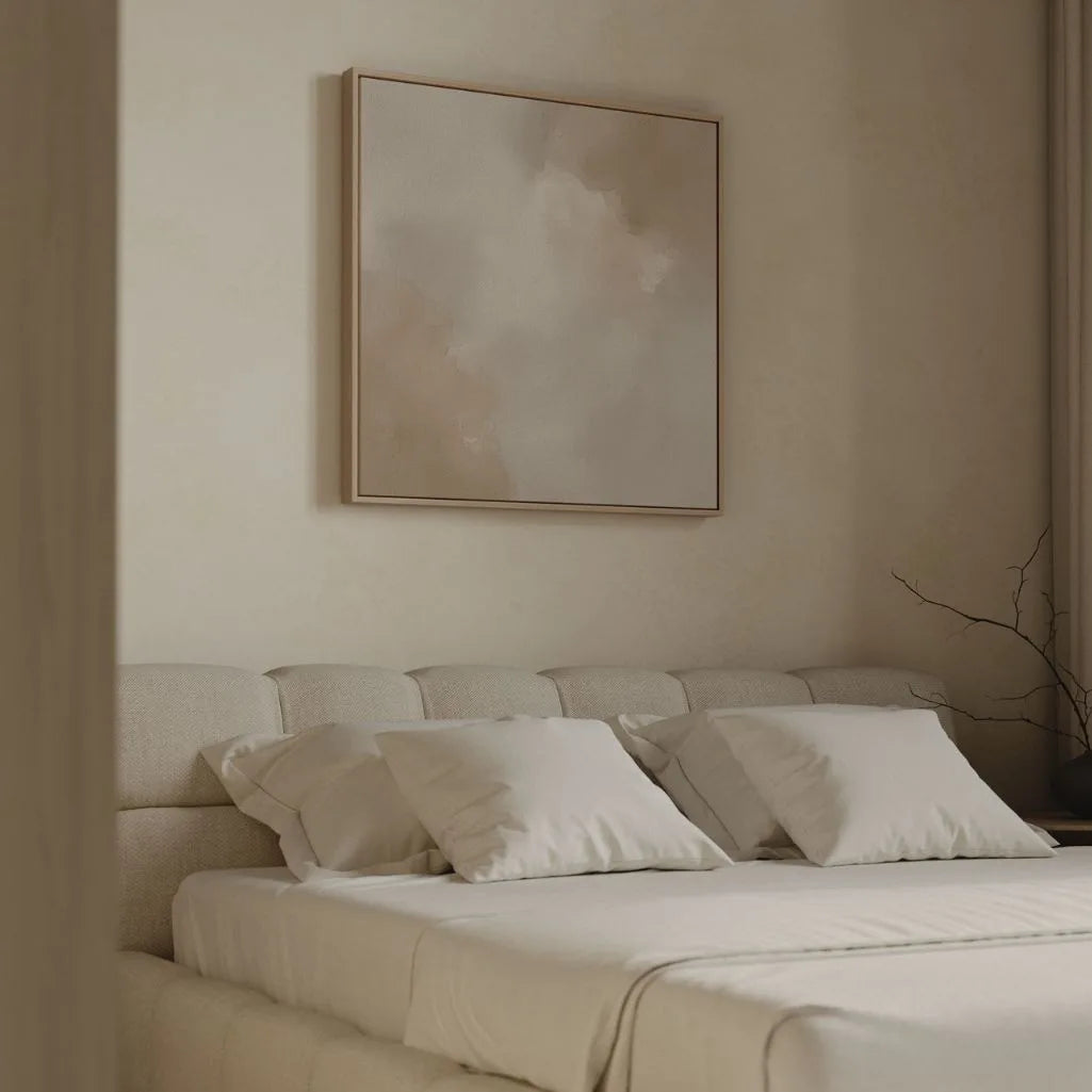 Toile encadrée – Abstrait beige