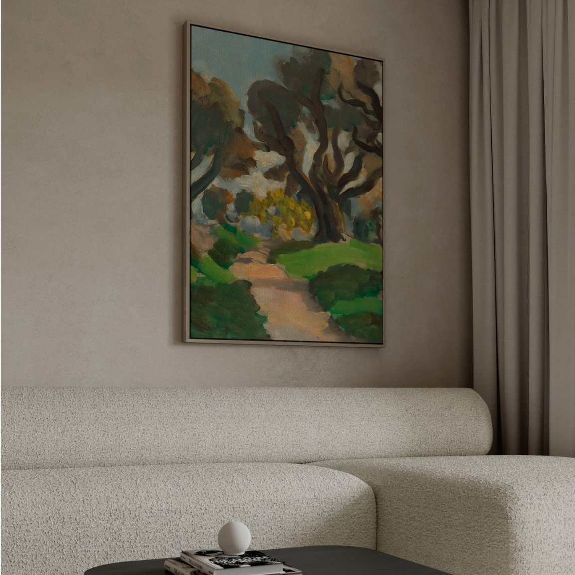 Framed Canvas Print Matisse Landscape