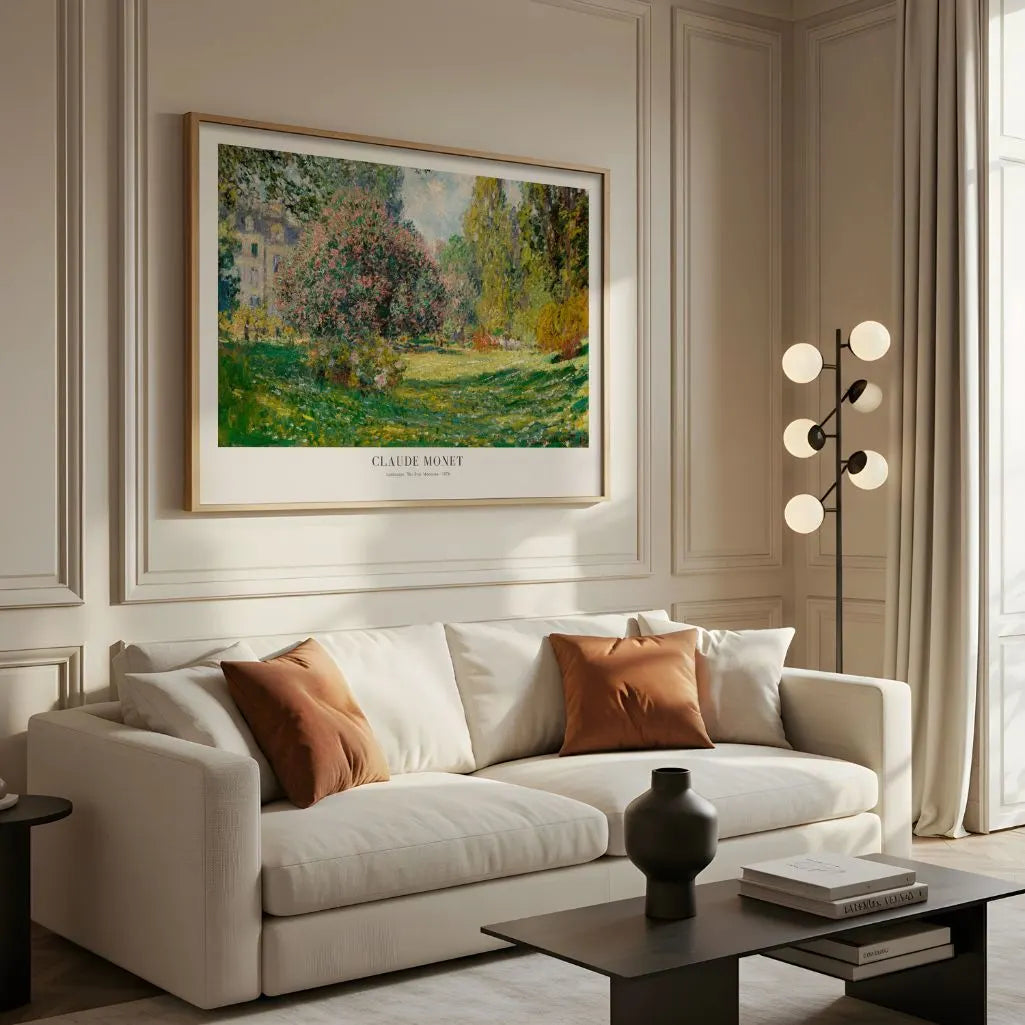 Affiche Claude Monet – Printemps au parc Monceau