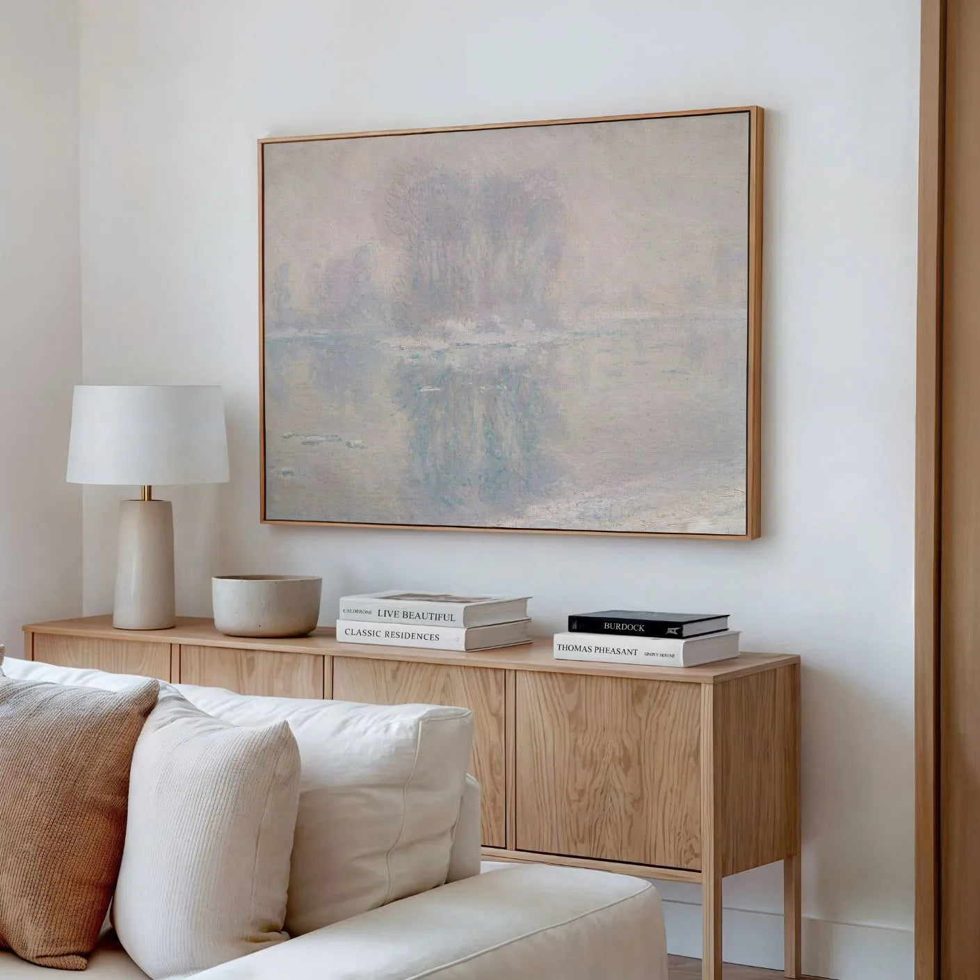 Framed Canvas Print Ice Floes