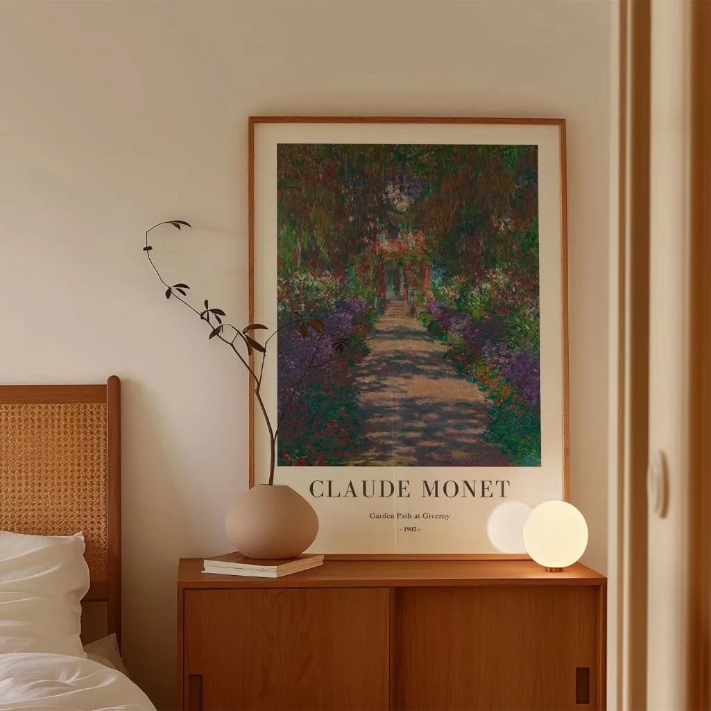 Affiche Claude Monet – Allée de jardin à Giverny