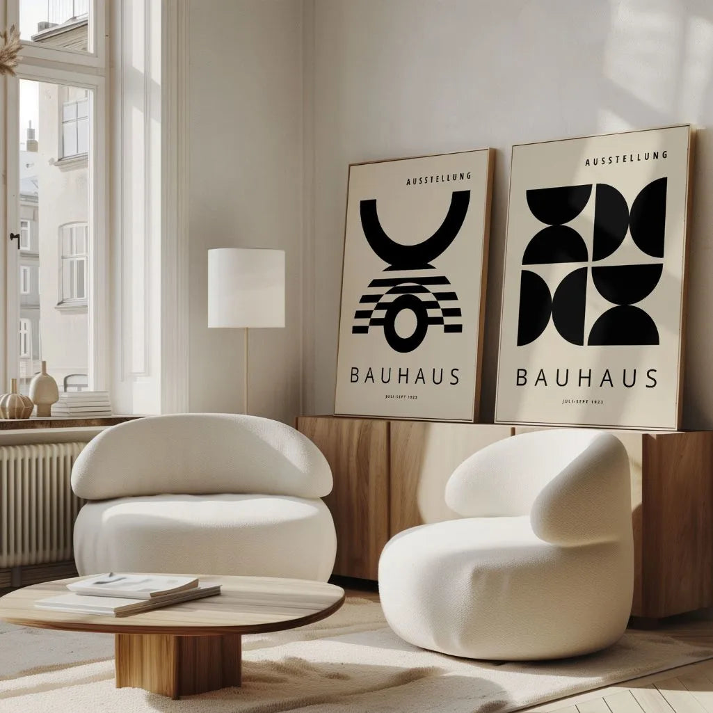 Bauhaus Formes noires – Lot de 2 affiches