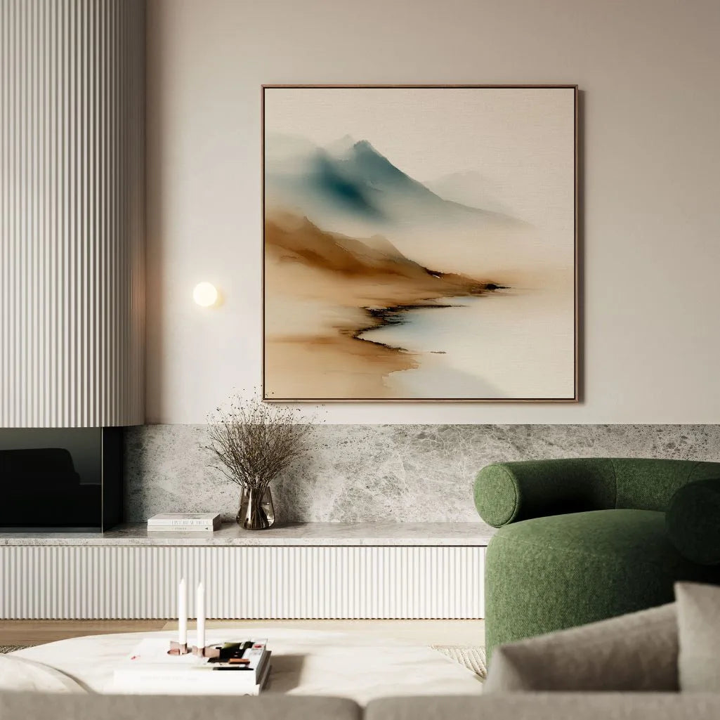 Toile encadrée – Silence des montagnes