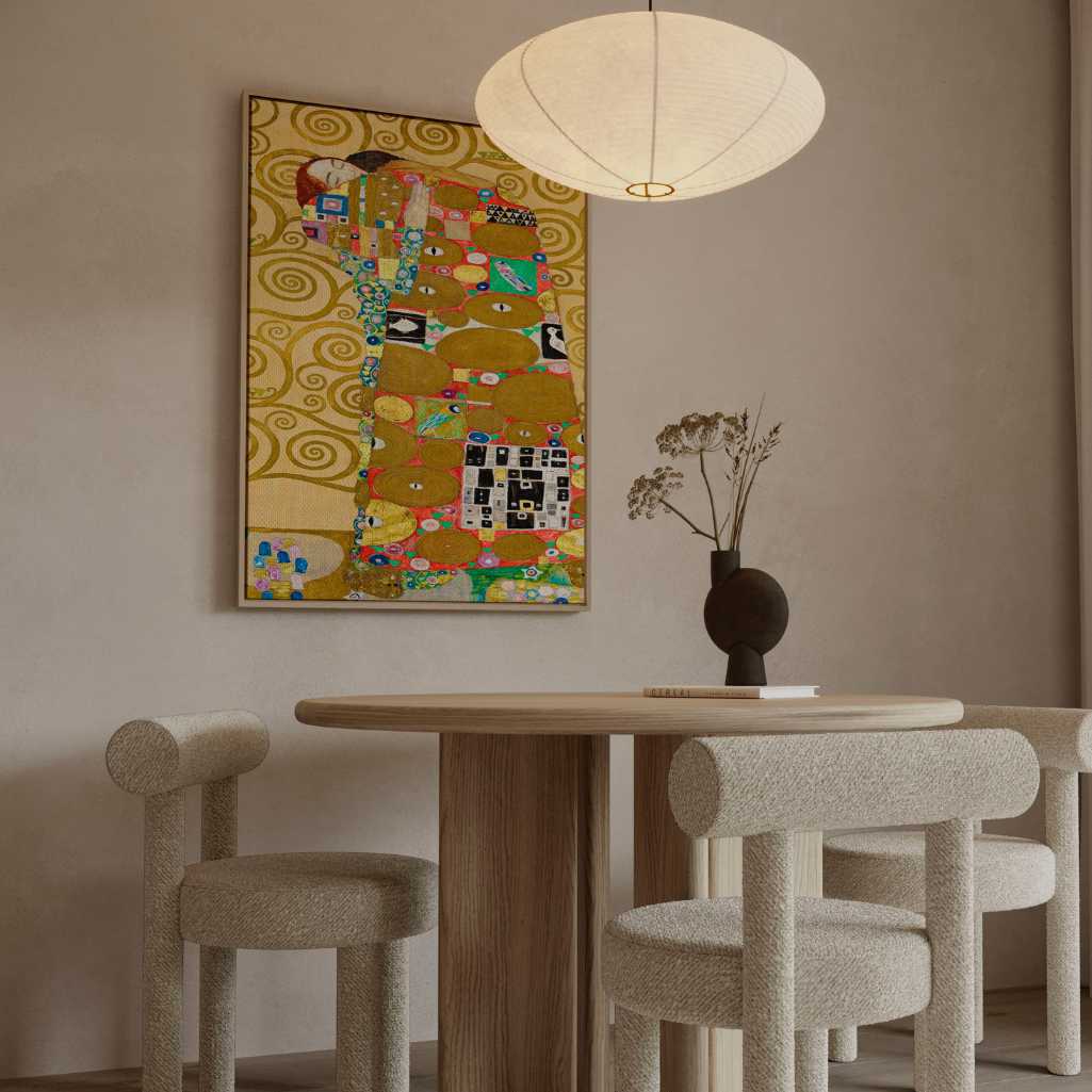Framed Canvas Print Klimt Fulfillment