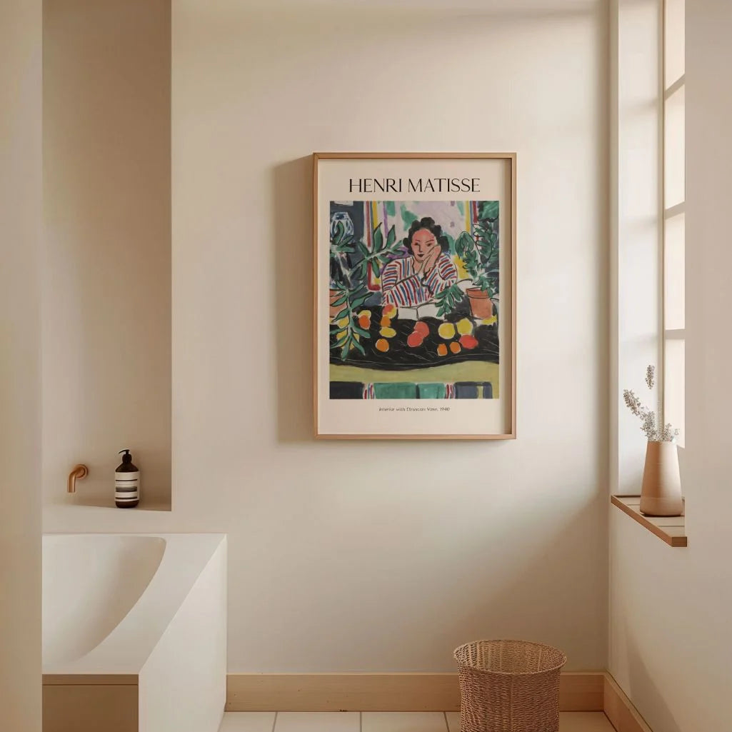 Henri Matisse Affiche – Intérieur au vase étrusque