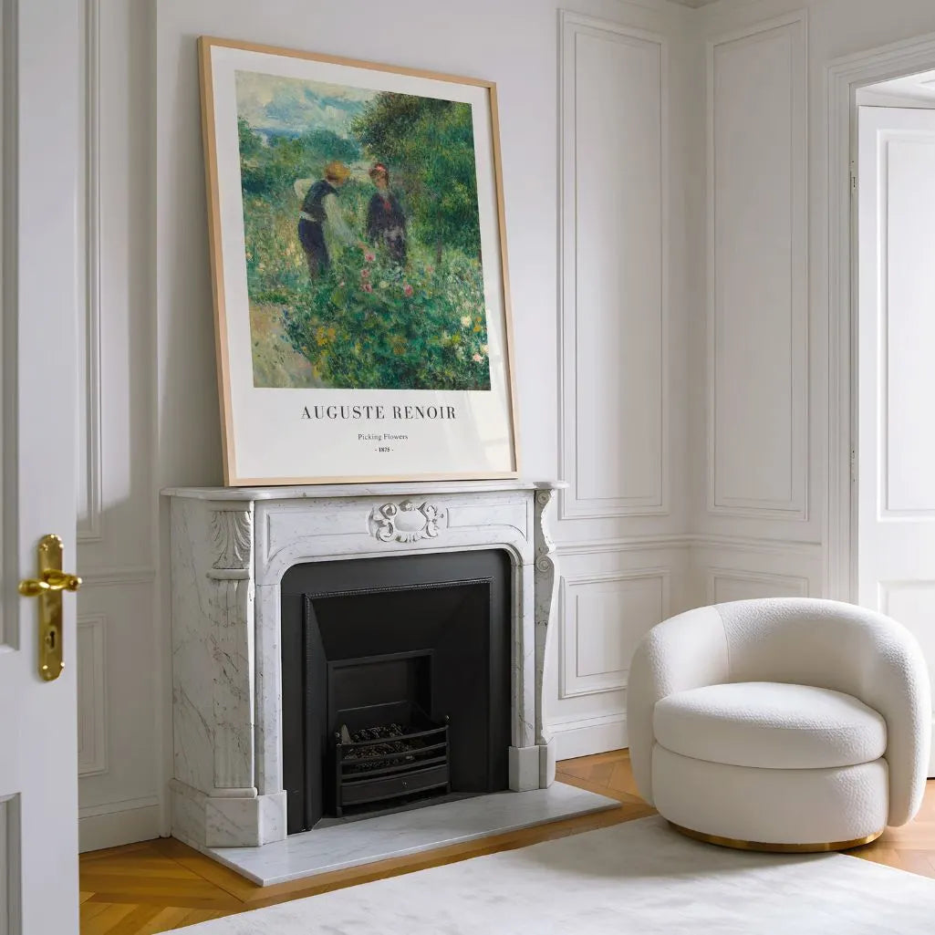 Auguste Renoir Picking Flowers Poster