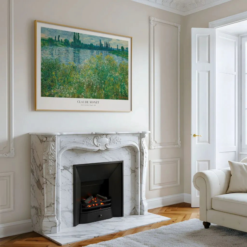 Claude Monet – Les Bords de la Seine à Vétheuil Affiche