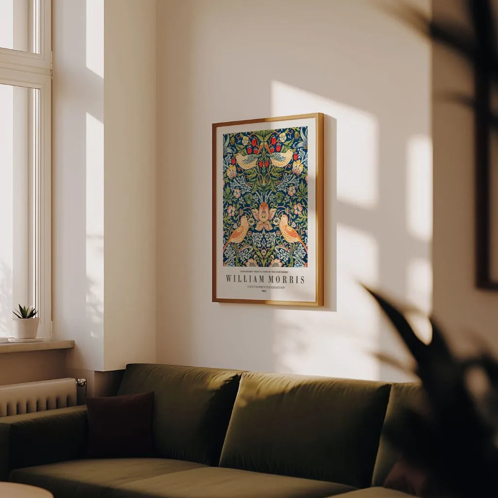 William Morris Strawberry Thief Birds Poster