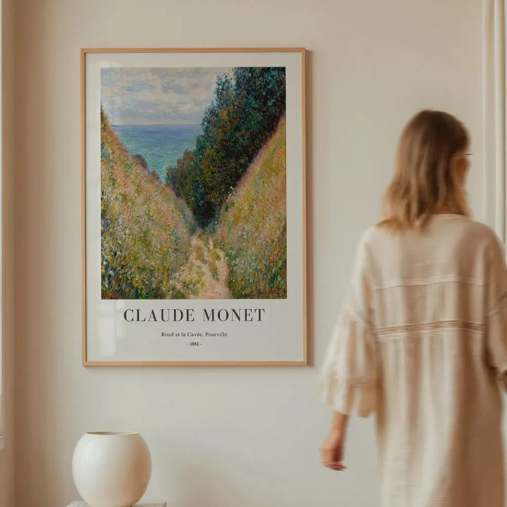 Monet Road at Pourville Poster