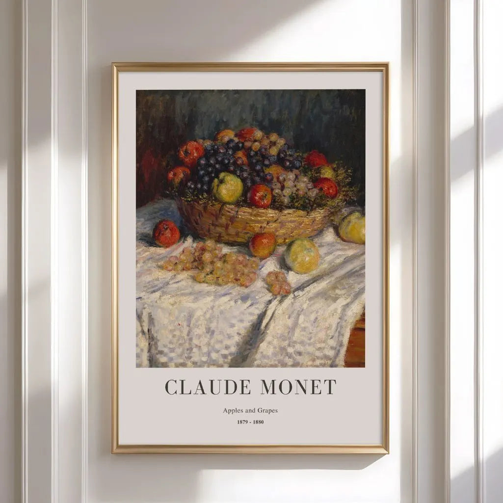 Claude Monet Apples and Grapes Poster