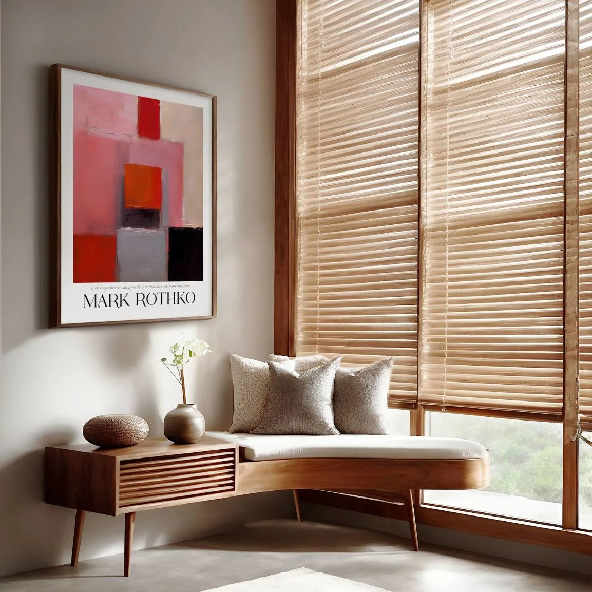 Rothko Pink Structure Poster