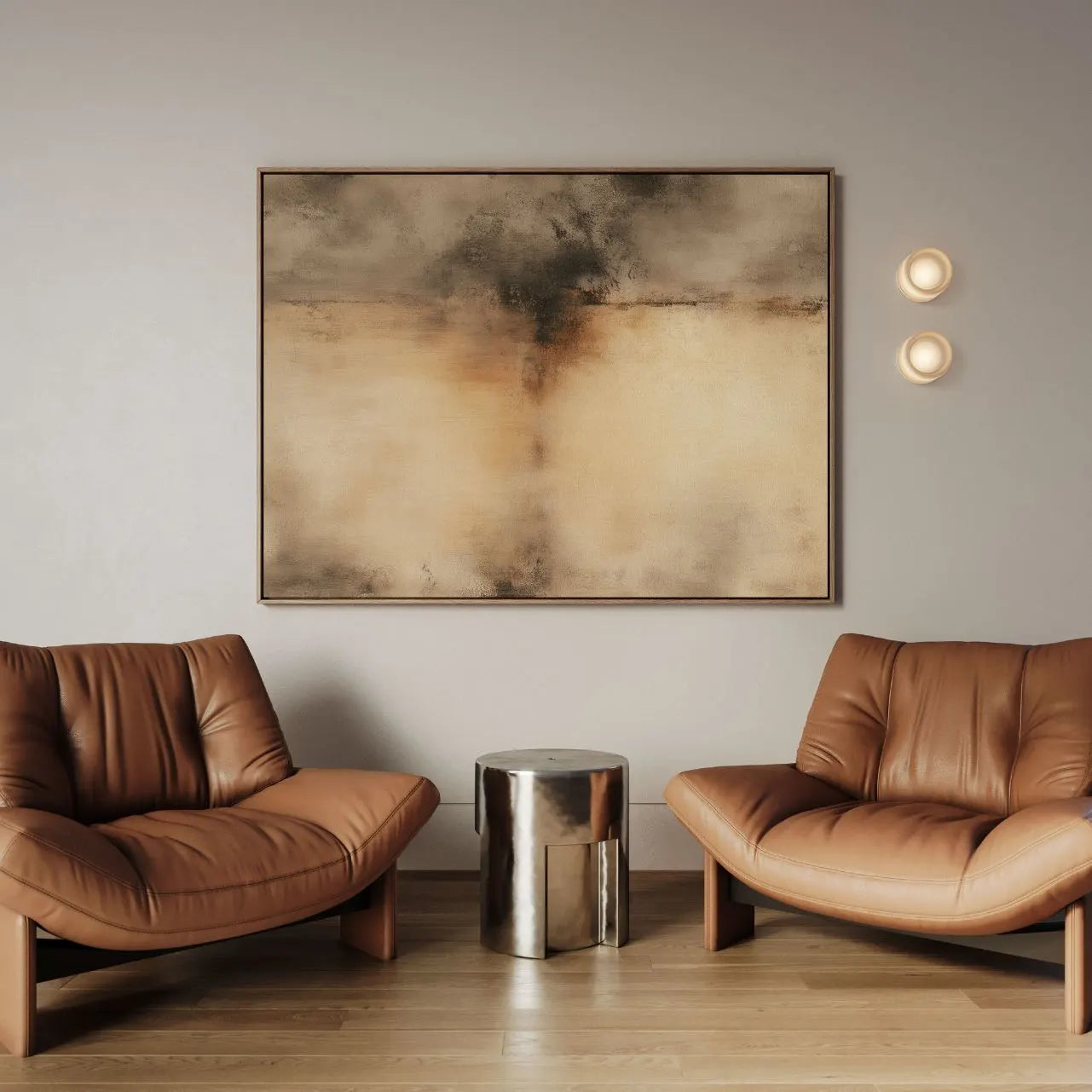 Toile encadrée – Chaleur du silence