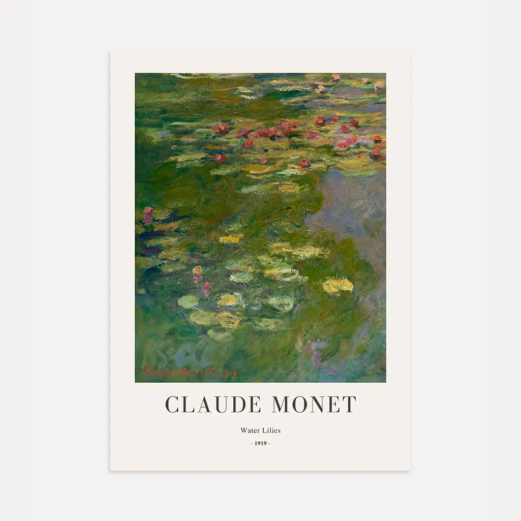 Claude Monet – Nymphéas Affiche 1919