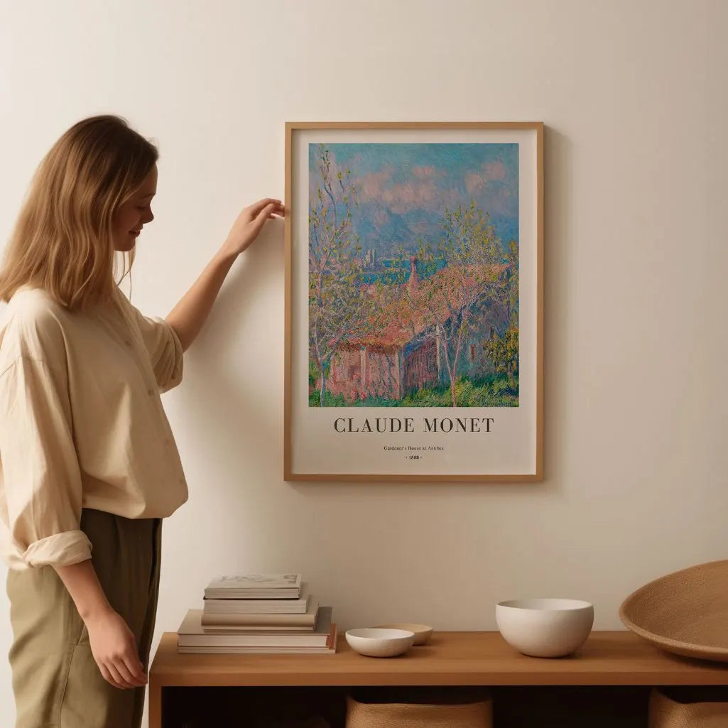 Claude Monet Gardener’s House at Antibes Poster