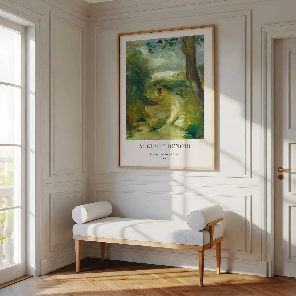 Auguste Renoir Landscape Between Storms Poster