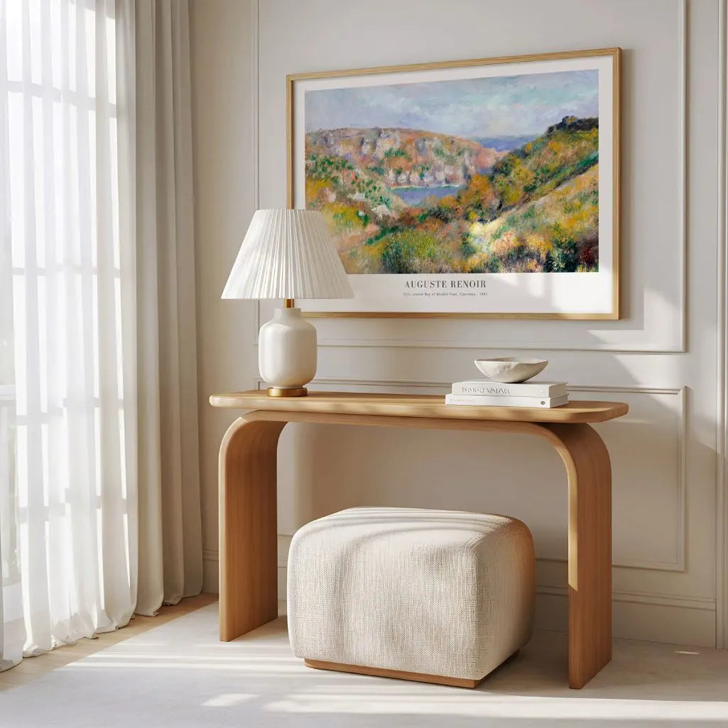 Auguste Renoir Moulin Huet Bay Hills Poster