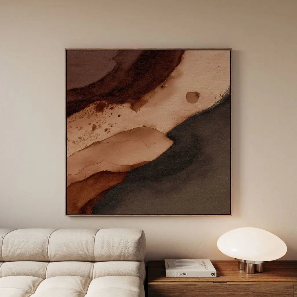 Toile encadrée – Paysage café