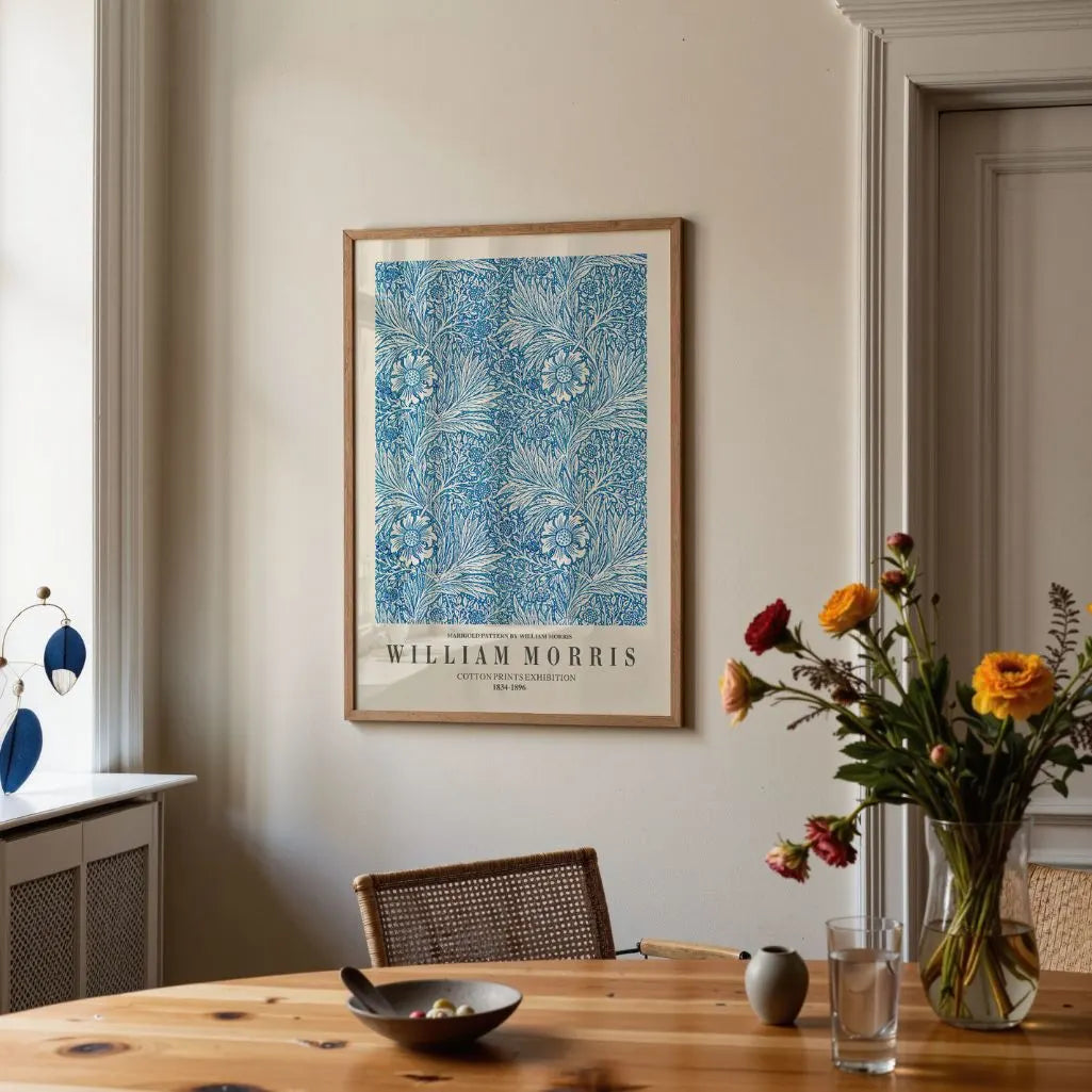 William Morris Marigold Botanical Poster