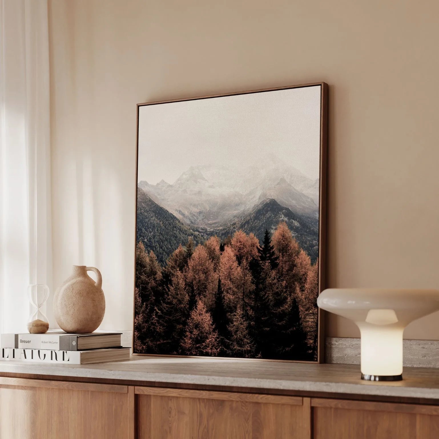 Toile encadrée - Souffle d’automne en montagne