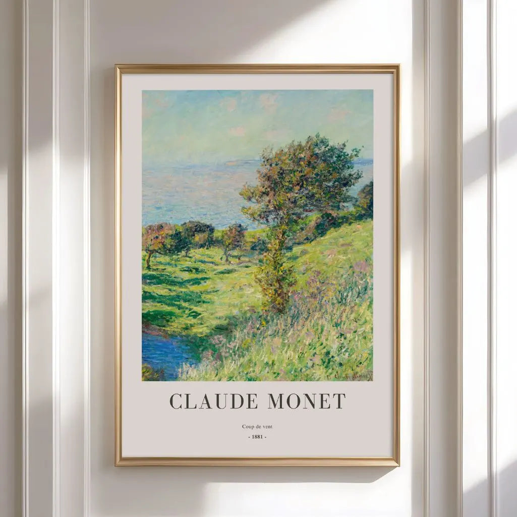 Claude Monet – Coup de vent (1881) Affiche