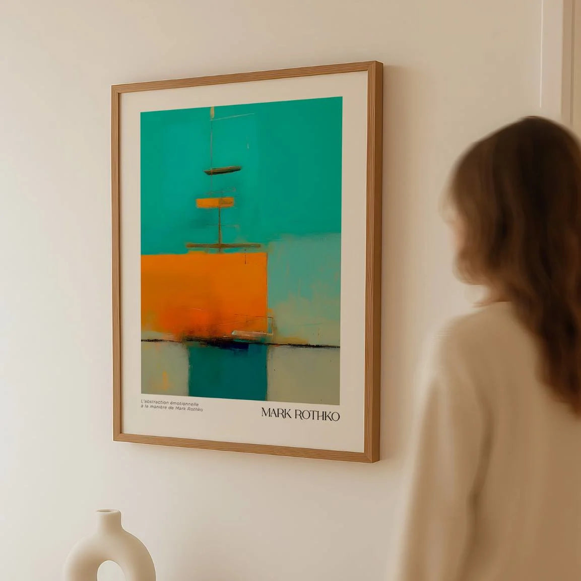Rothko Turquoise Energy Poster