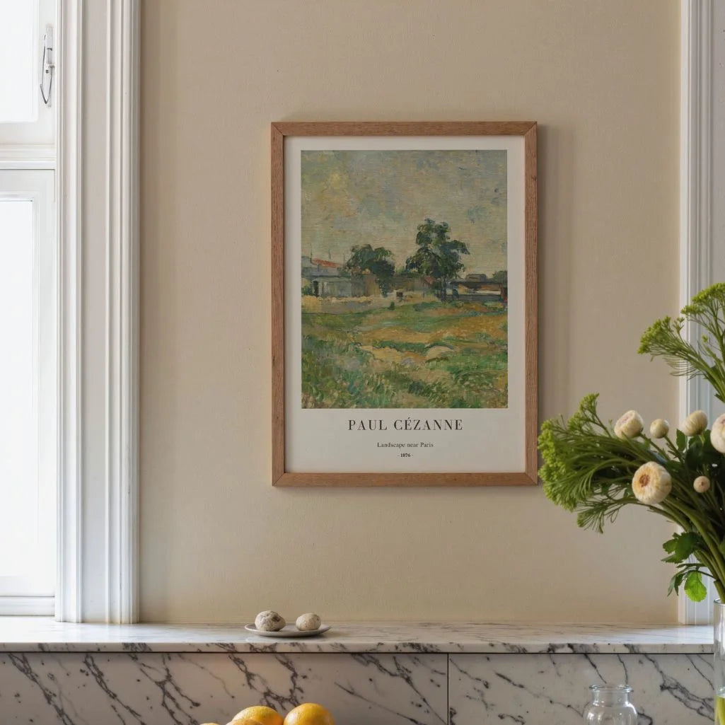 Cézanne Landscape near Paris Poster
