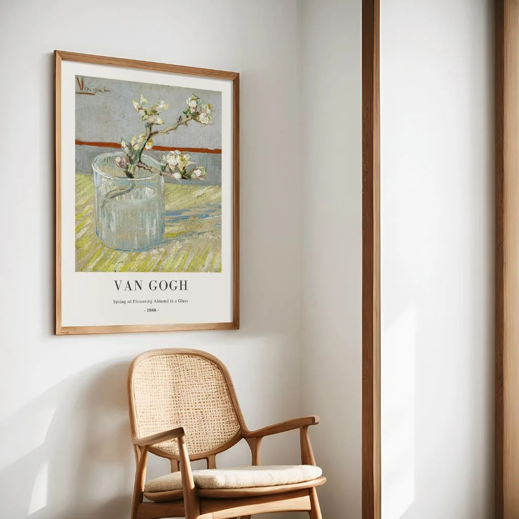 Affiche Vincent van Gogh – Amandier en fleurs dans un verre