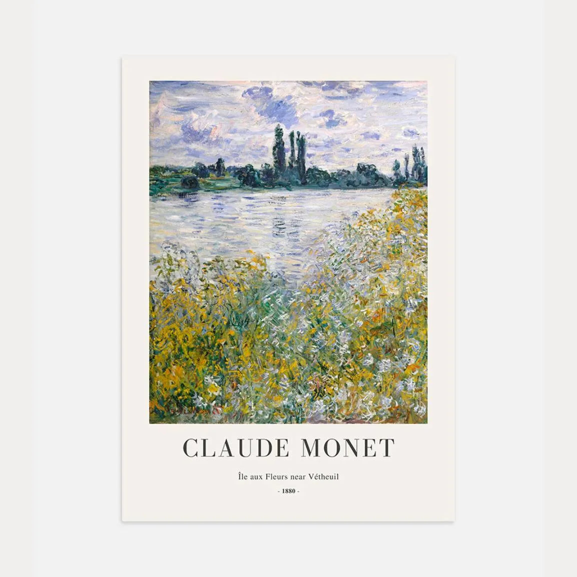 Monet Affiche Rives