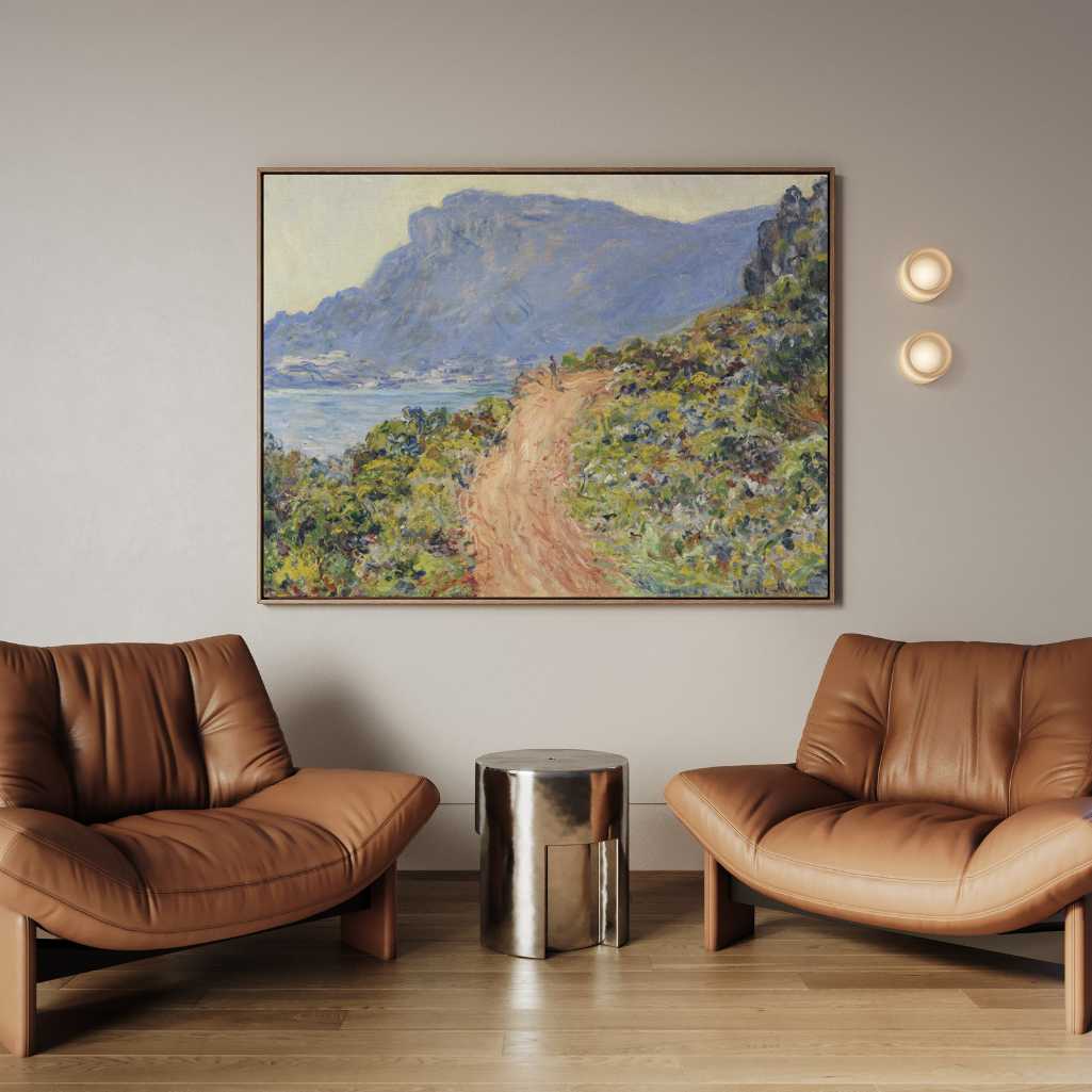 Framed Canvas Print La Corniche near Monaco