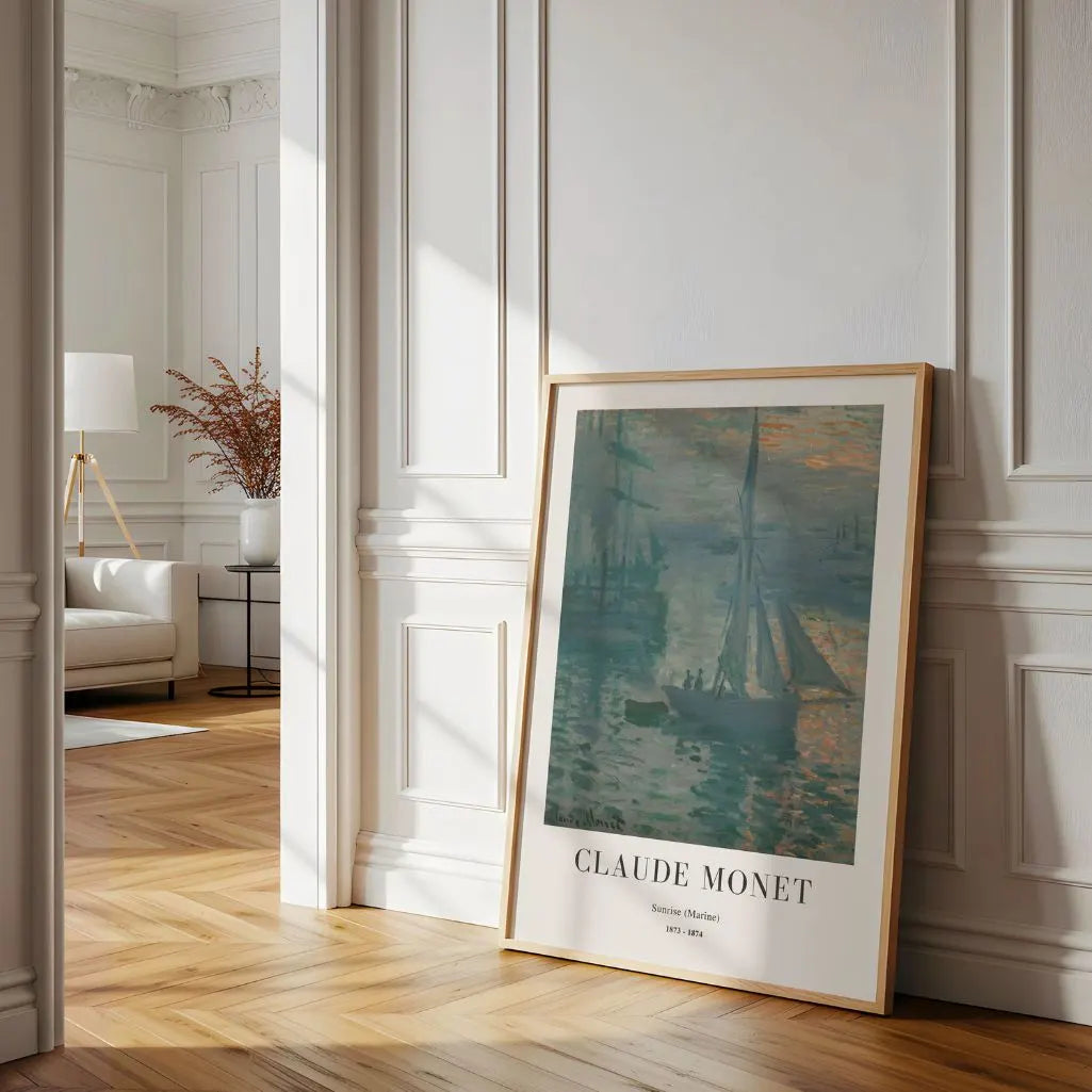 Claude Monet Sunrise Marine Poster