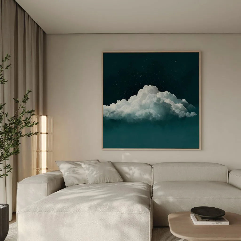 Toile encadrée – Ciel vert