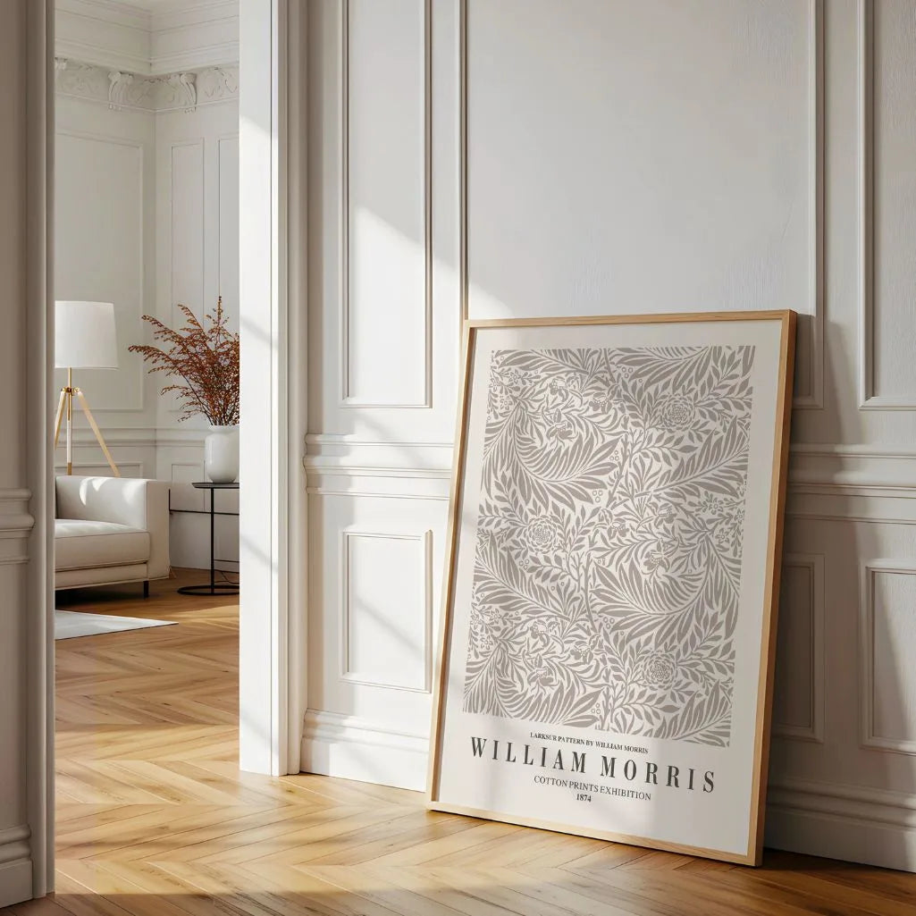 William Morris Larkspur Floral Poster