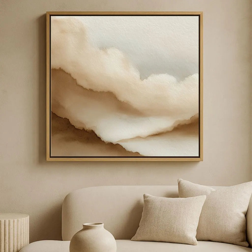 Toile encadrée – Brume de sable
